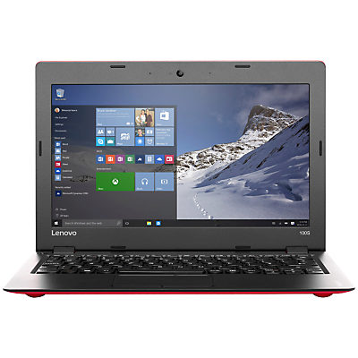 Lenovo Ideapad 100s Laptop, Intel Atom, 2GB RAM, 32GB, 11.6 , Red
